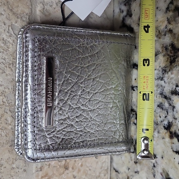 Brahmin Jane Bifold Wallet Silver Duchess - Picture 3 of 14